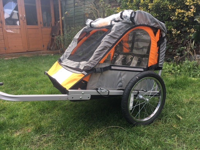 halfords bike buggy